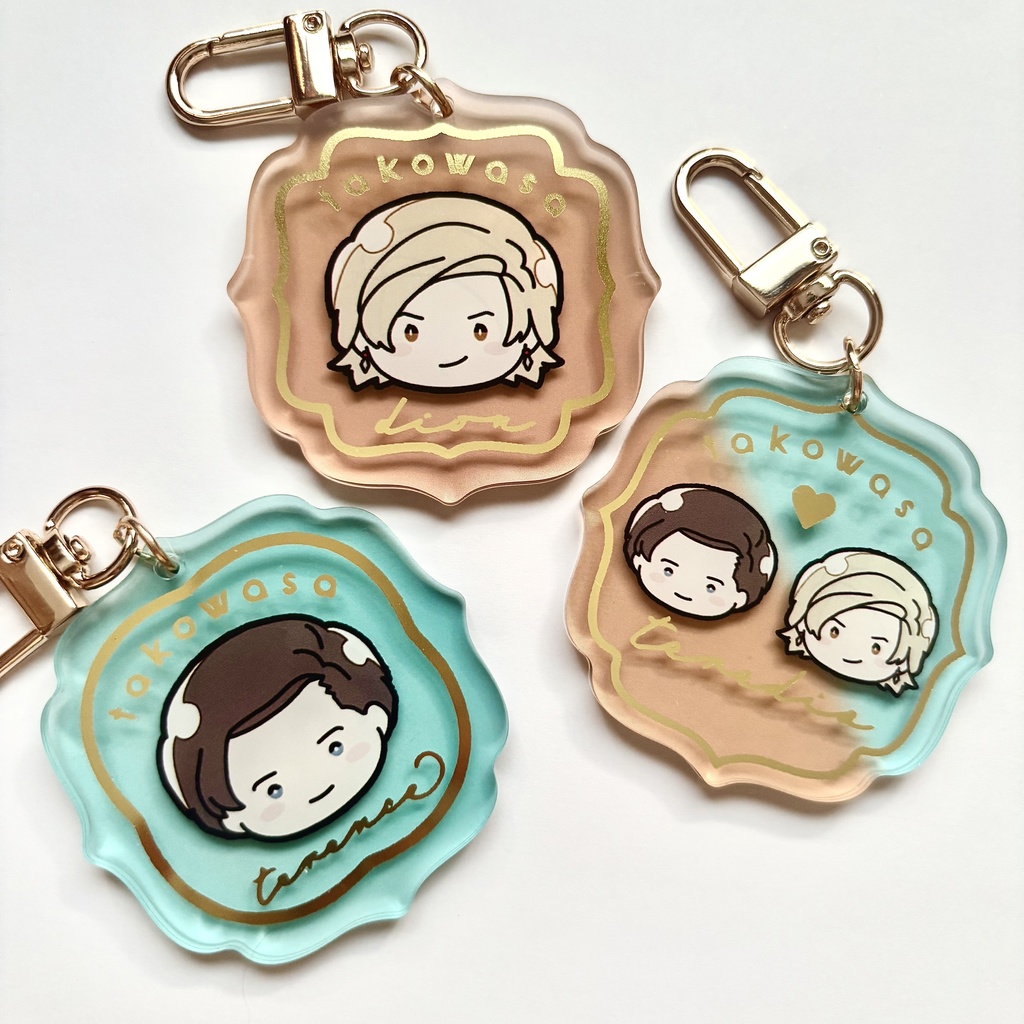 箔押しアクキー