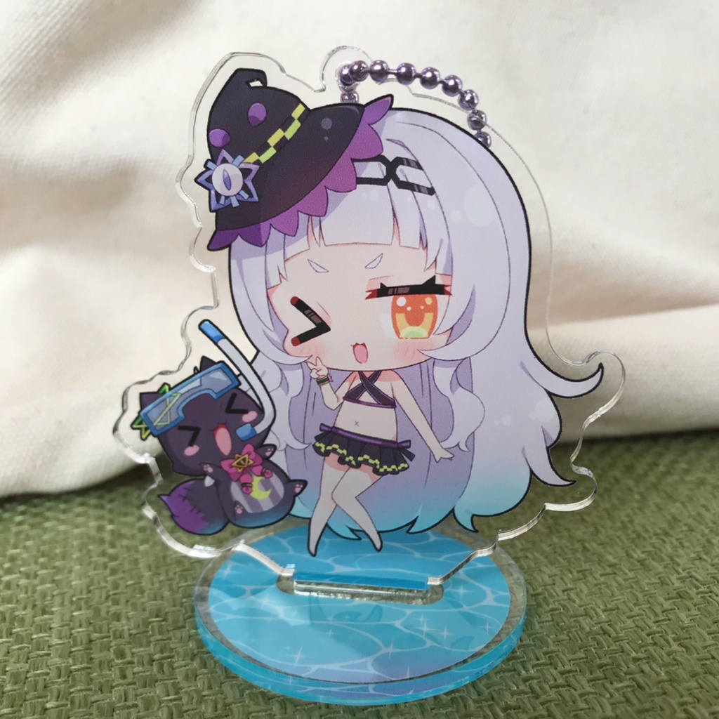 ★紫咲シオン 台座付きアクリルキーホルダー【非公式】