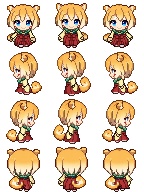 茶柴ぽち子　RPGツクールMZ対応キャラチップ