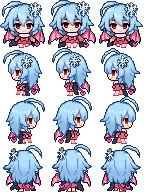 笹妃 咲　RPGツクールMZ対応キャラチップ