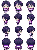 ファンキキ　RPGツクールMZ対応キャラチップ　フリー素材