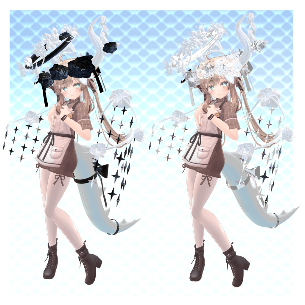 【ほぼ全アバター対応】砂糖水晶ドラゴンセット~SugarCrystalDragonSet~【MA対応】