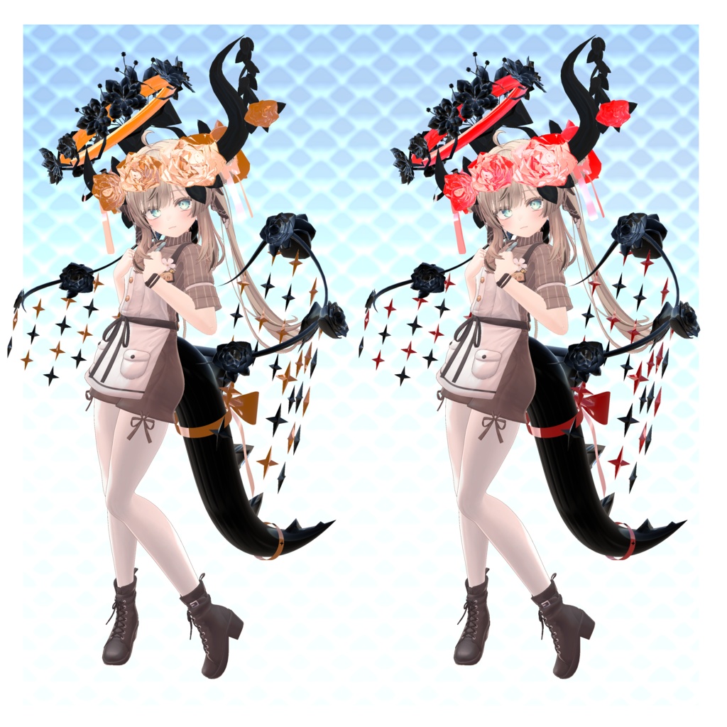 【ほぼ全アバター対応】砂糖水晶ドラゴンセット~SugarCrystalDragonSet~【MA対応】