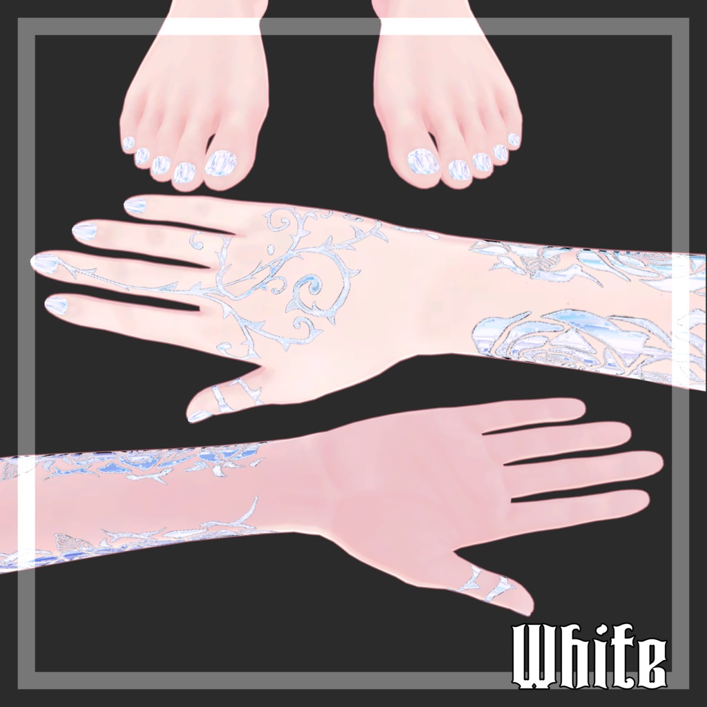 【しなの対応】RoseThorn_Tattoo Texture【Normal & MatCap / 4Color】