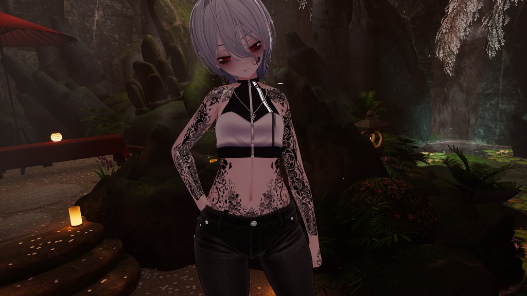 【しなの対応】RoseThorn_Tattoo Texture【Normal & MatCap / 4Color】