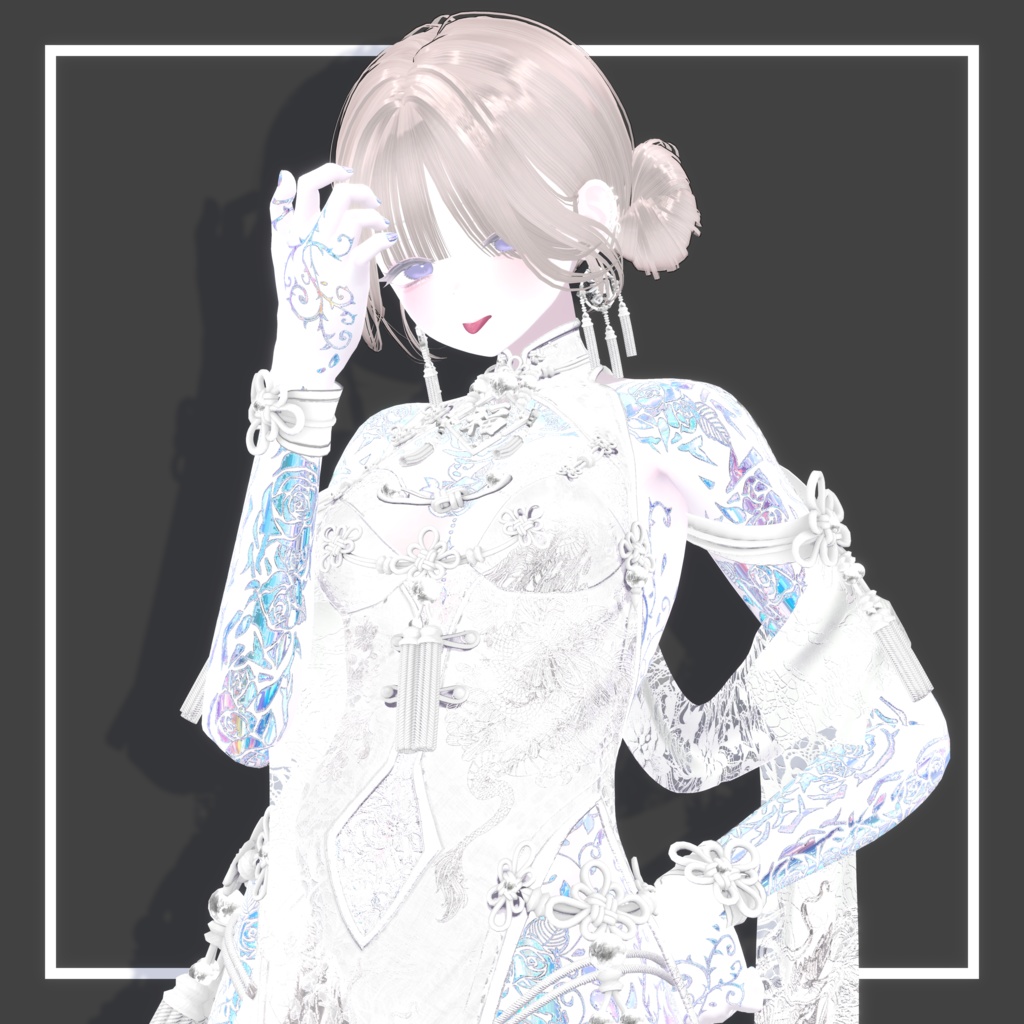 【しなの対応】RoseThorn_Tattoo Texture【Normal & MatCap / 4Color】