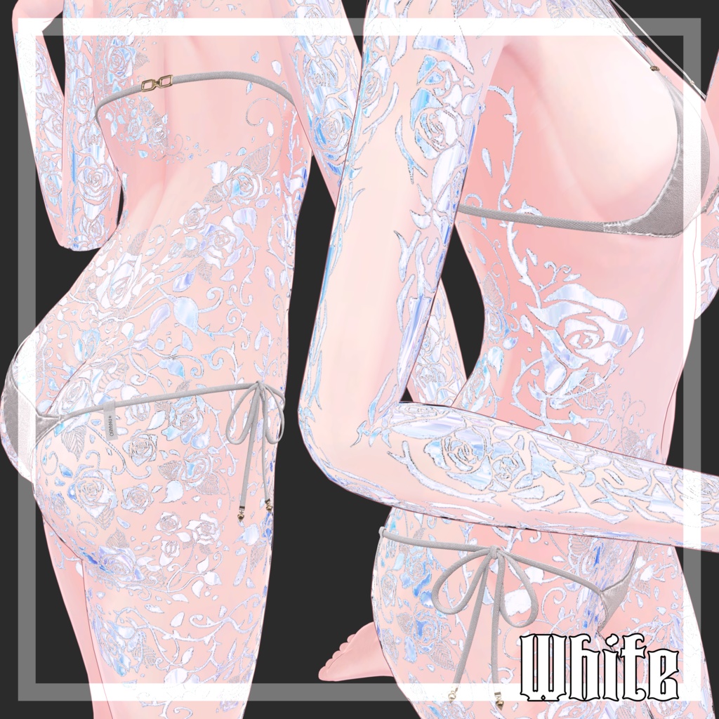 【しなの対応】RoseThorn_Tattoo Texture【Normal & MatCap / 4Color】