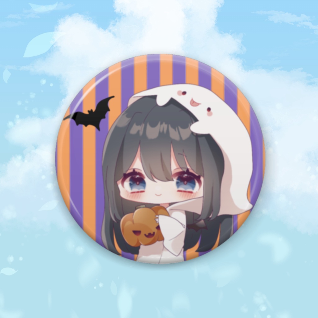 オバケ 缶バッチ