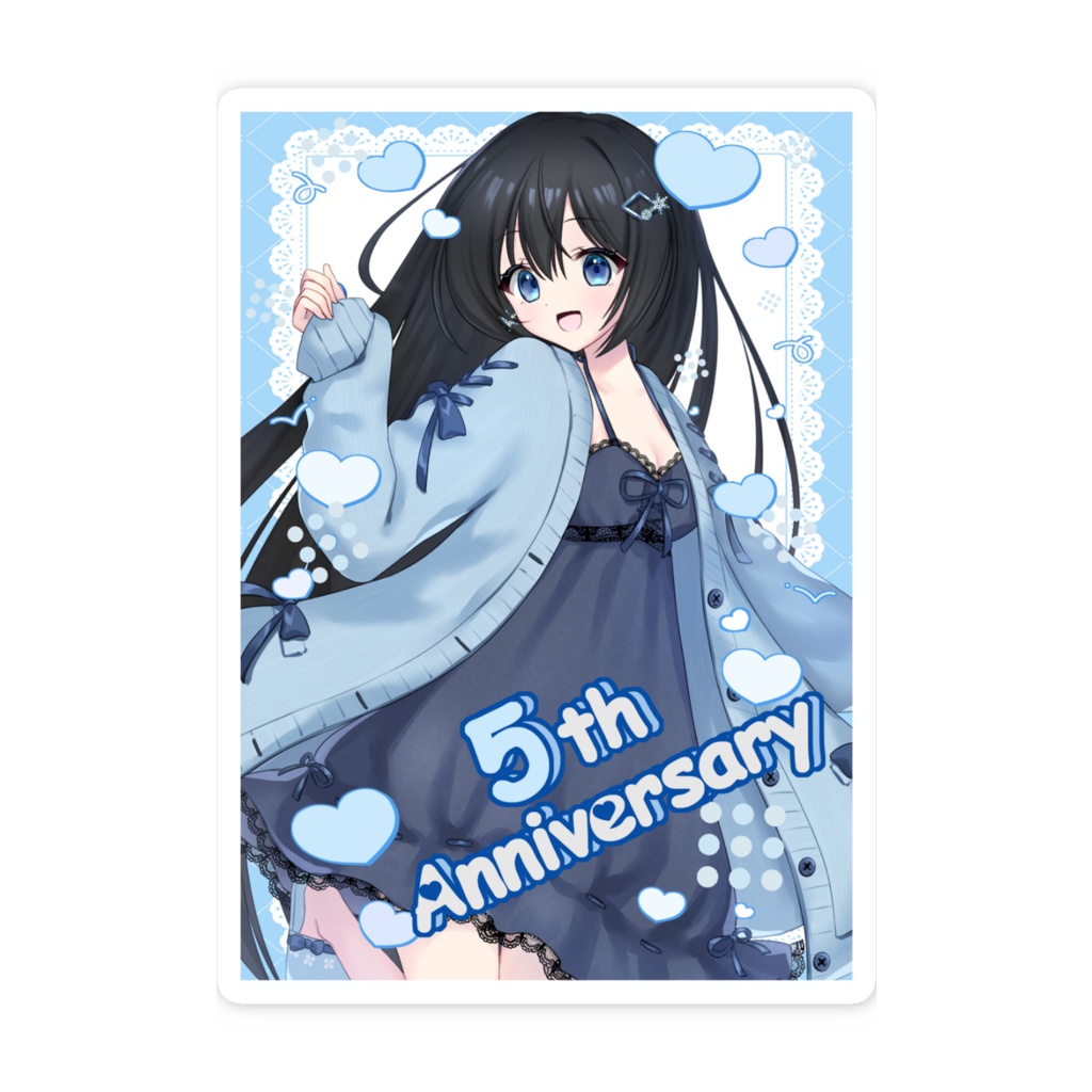 5周年記念ステッカー
