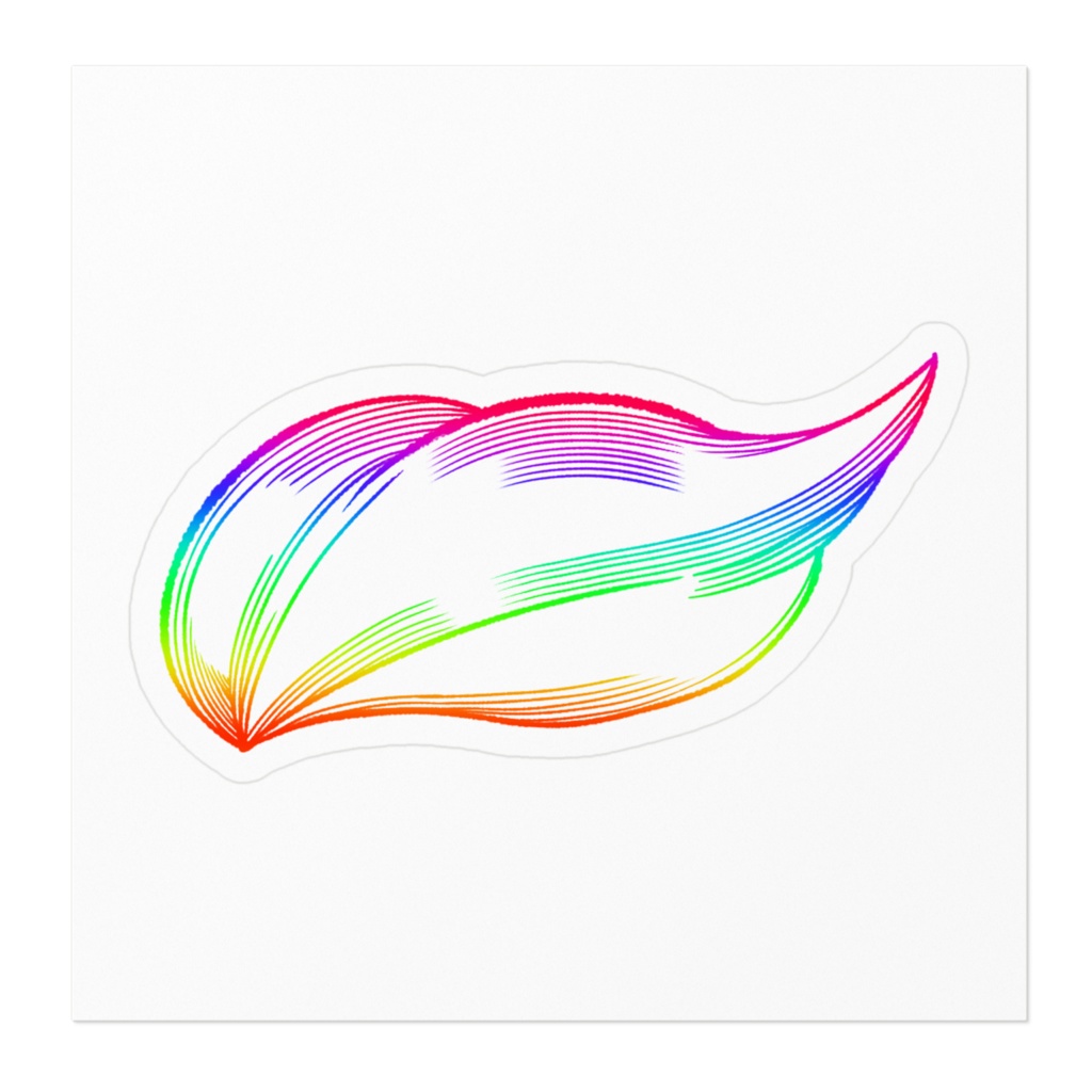 2周年記念 レインボーアホ毛ステッカー!!