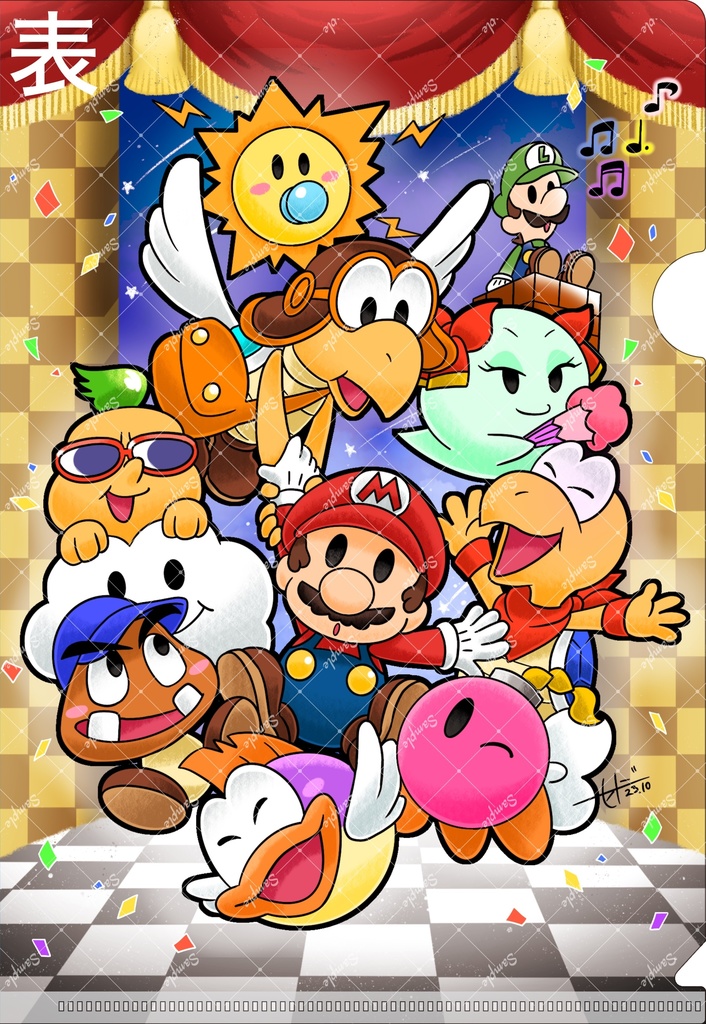 A5クリアファイル「マリオストーリー」