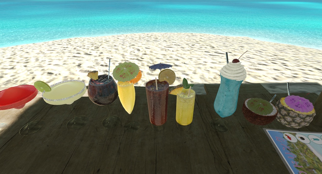 Summer Drinks Game Asset For VRChat Avatars & Worlds