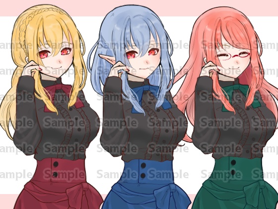 令嬢っぽい立ち絵素材
