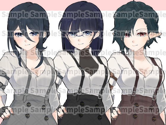 クールお姉さん立ち絵素材 フリー素材屋すぱらんど Booth