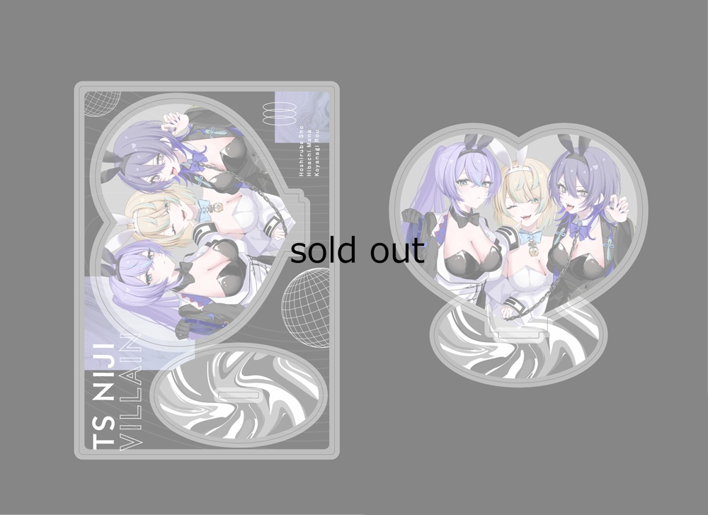 TSにじヴィラン ハート型バストアップアクリルスタンド