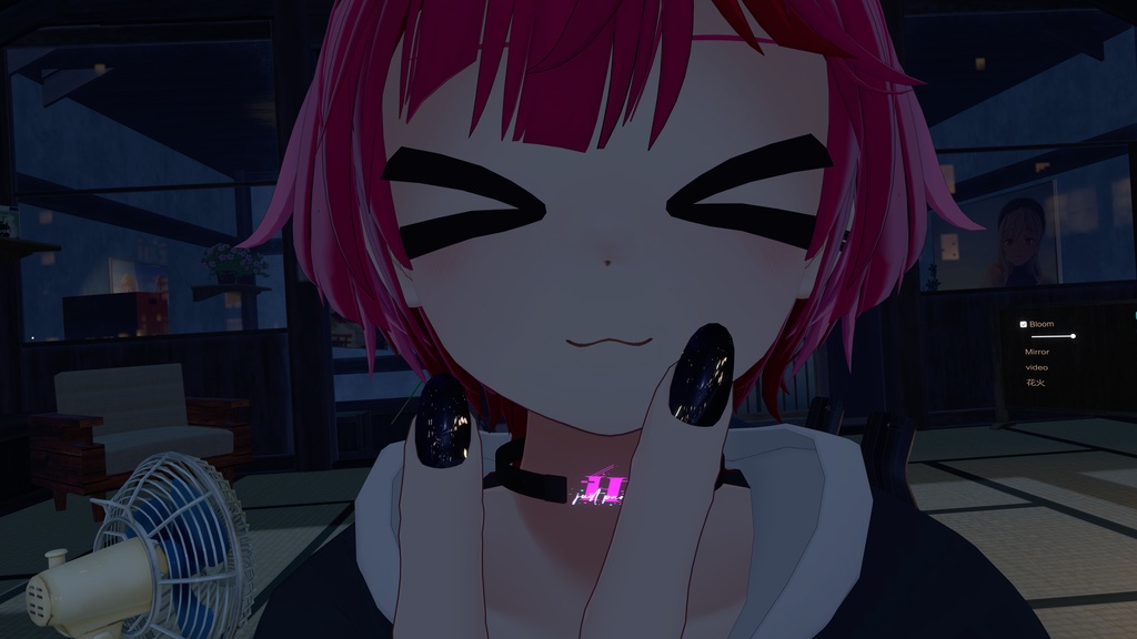 【MDollnail対応】Black Onyx Nail(宝石風ネイル)