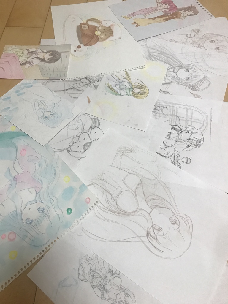 イラストレーション 作品 自作 F0号