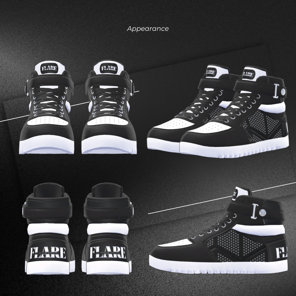 【複数アバター対応】FLARE-sneakers-