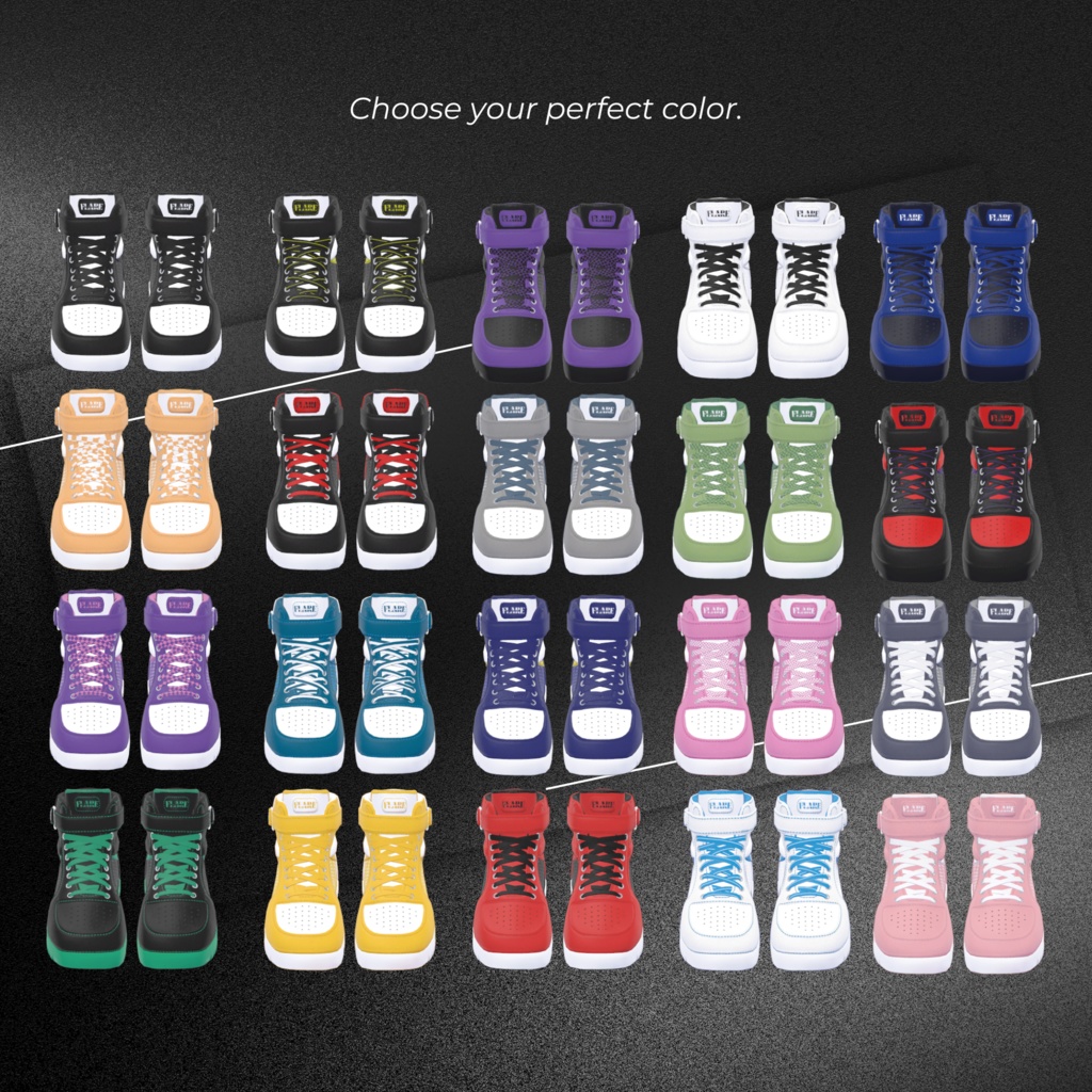 【複数アバター対応】FLARE-sneakers-