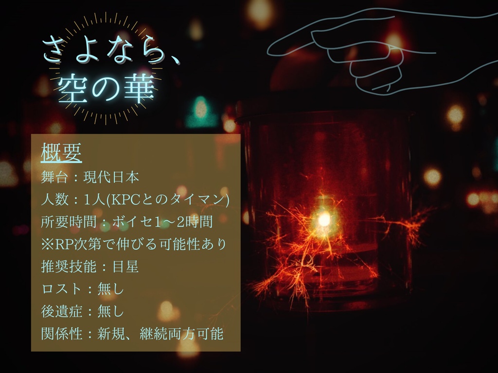 CoC6th『さよなら、空の華』【SPLL:E195960】