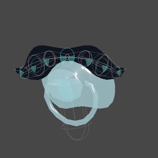 【VRChat想定】シンプルなおひげのおしゃぶり