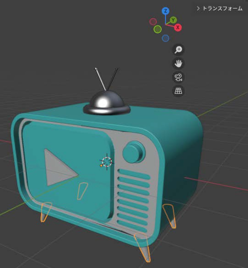 3D素材　テレビ