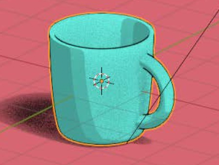 3D素材　コップ