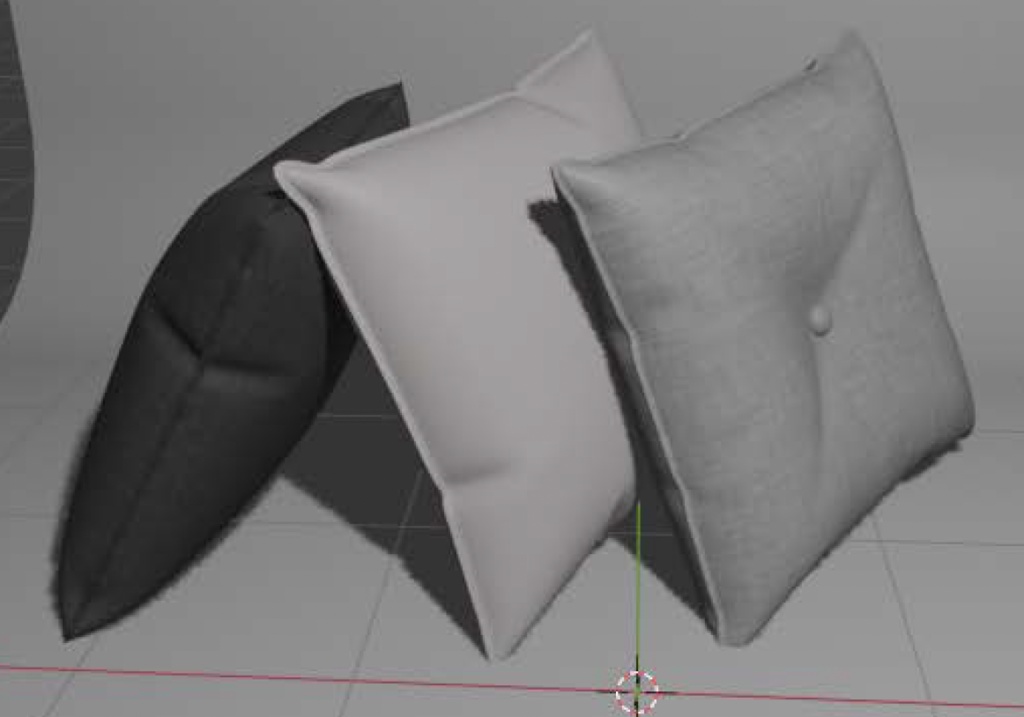 3D素材　クッション