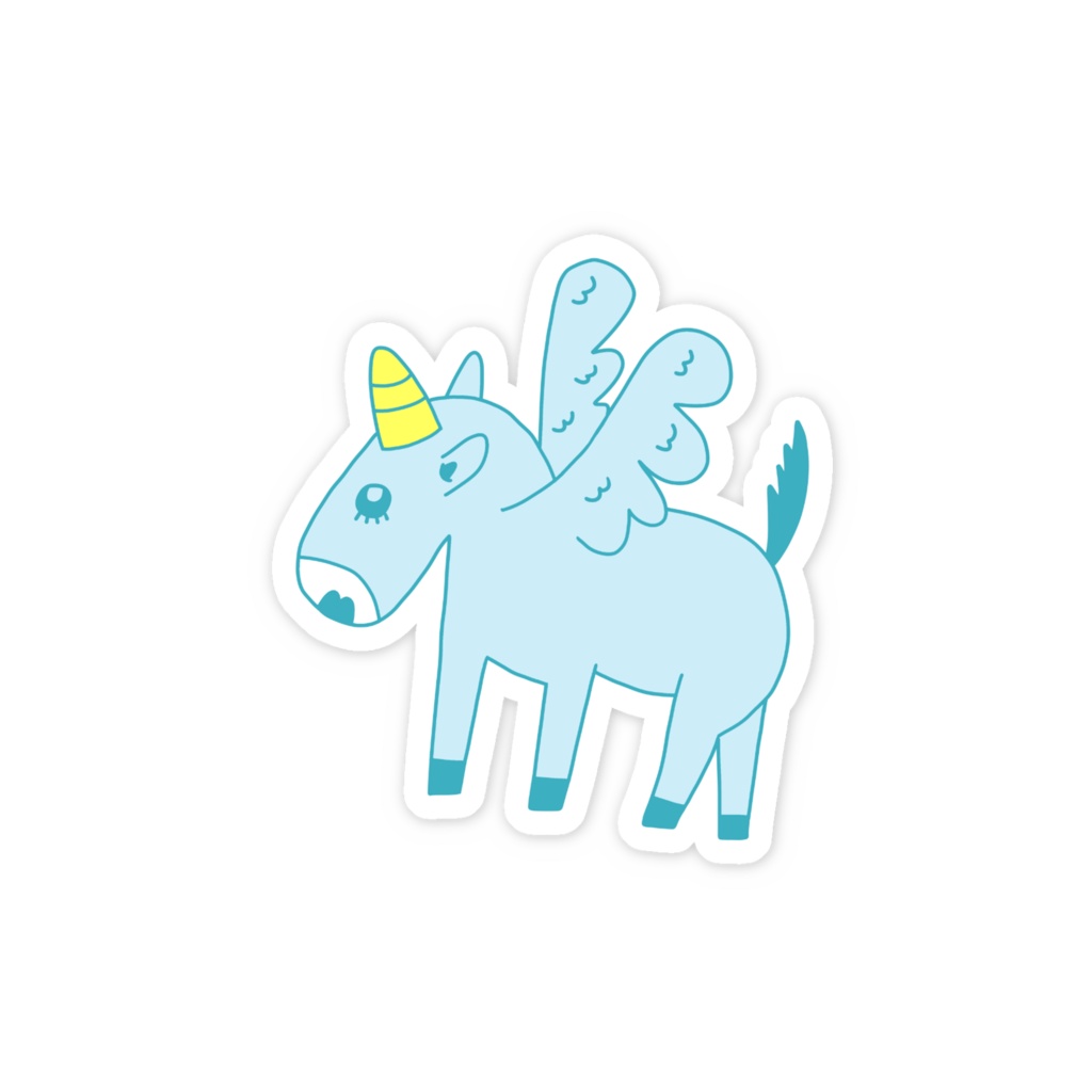 ユニコーンステッカー