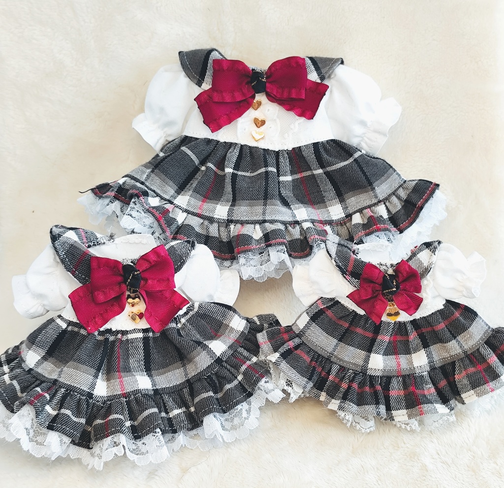 グレーチェックのおめかし服【10月5日(日)21時〜】