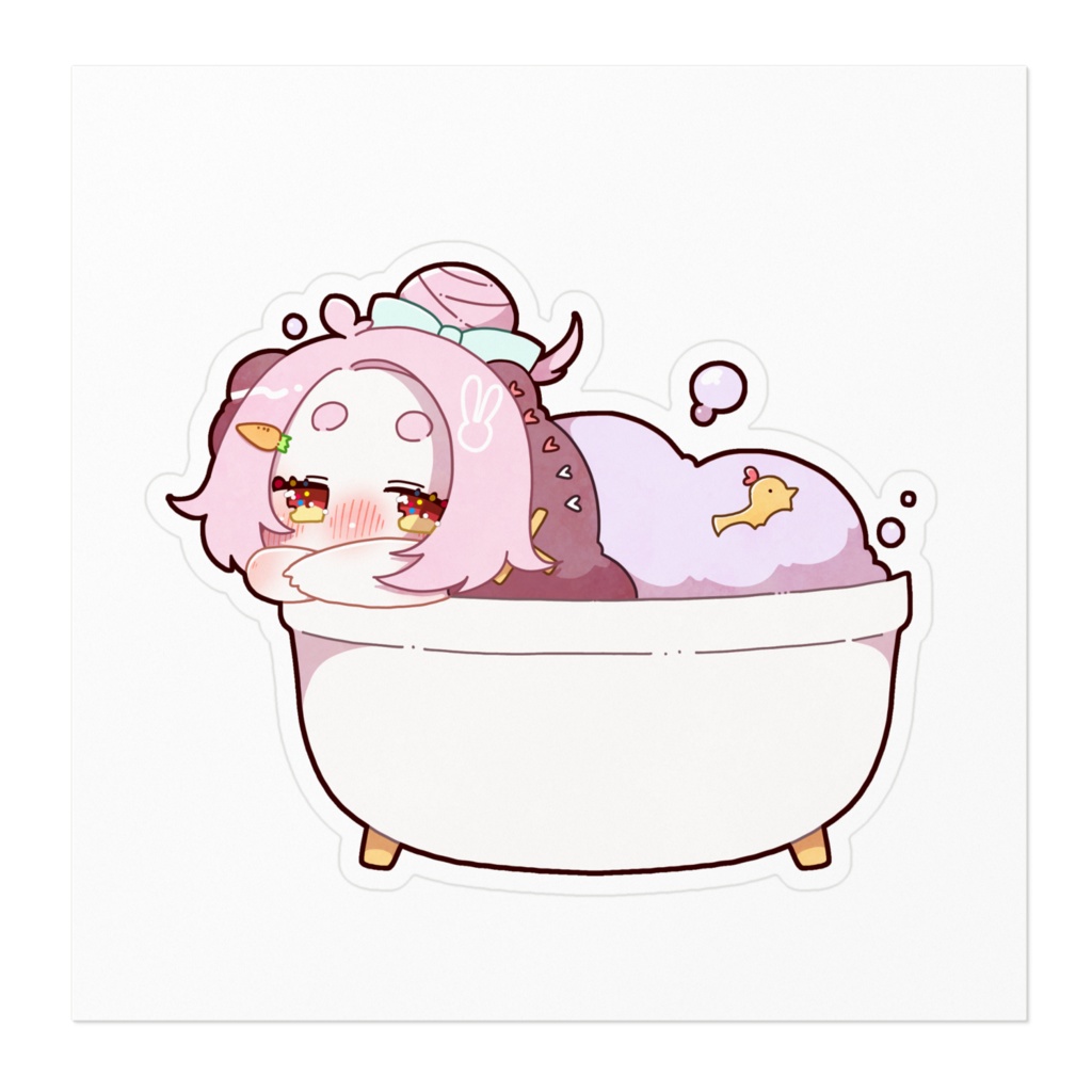 お風呂タイム。ステッカー