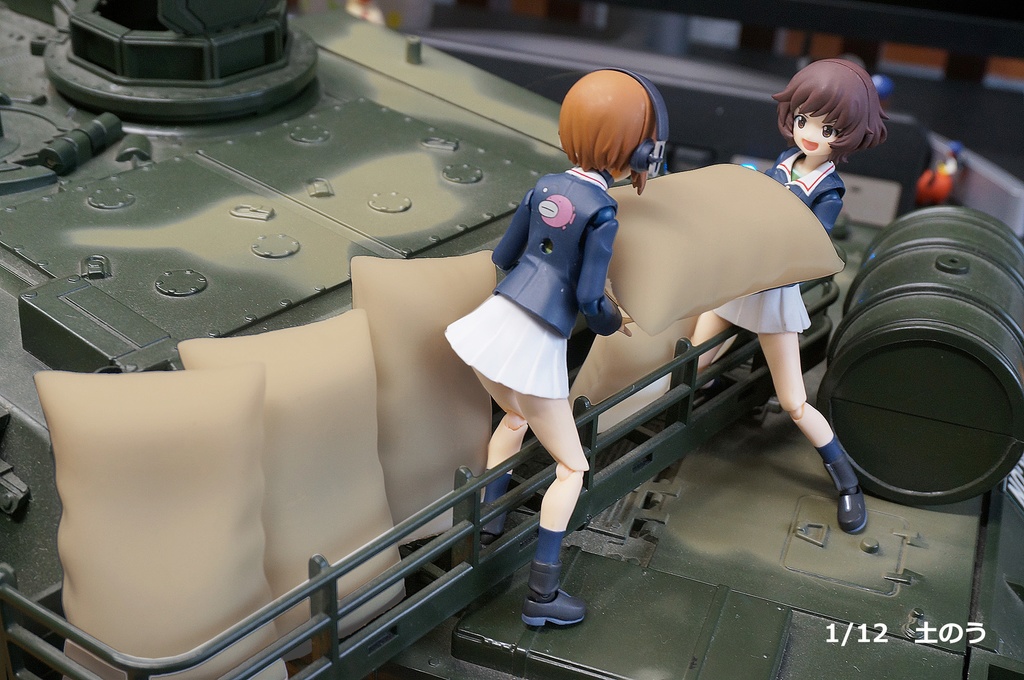 土のう セット 1/12 、1/29 、 1/35、1/1 STL、FBX