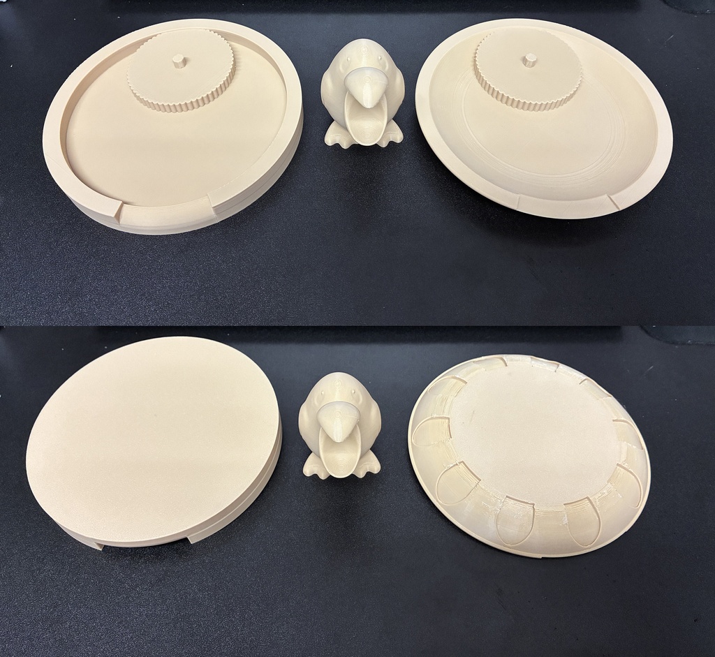 オエー鳥 バードバス ( PLAフィラメント出力品 )