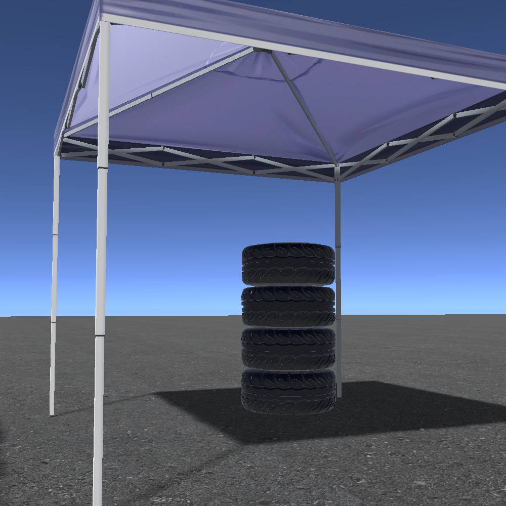 【3Dモデル】ワンタッチタープ