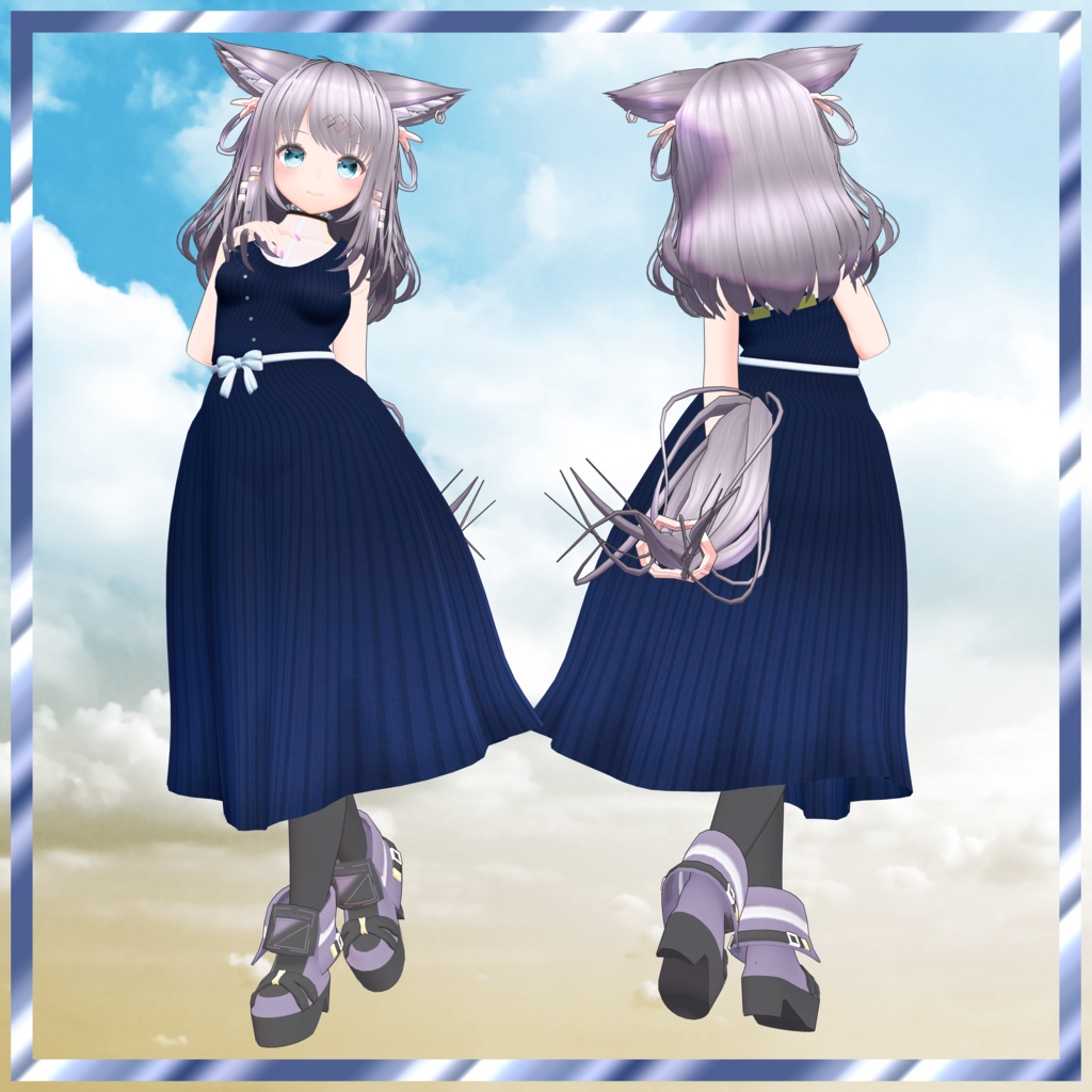 【6アバター対応】シンプルきゃみわんぴ