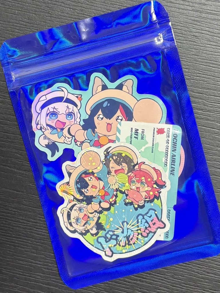 【ぱいしぇん作】ミオちゃん1stソロライブ記念おステッカーセット【ド珍】