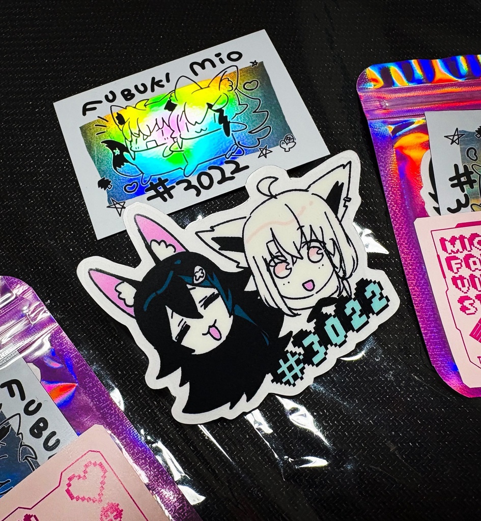 【ぱいしぇん作】ミオフブばりカワおステッカ～A【#3022】