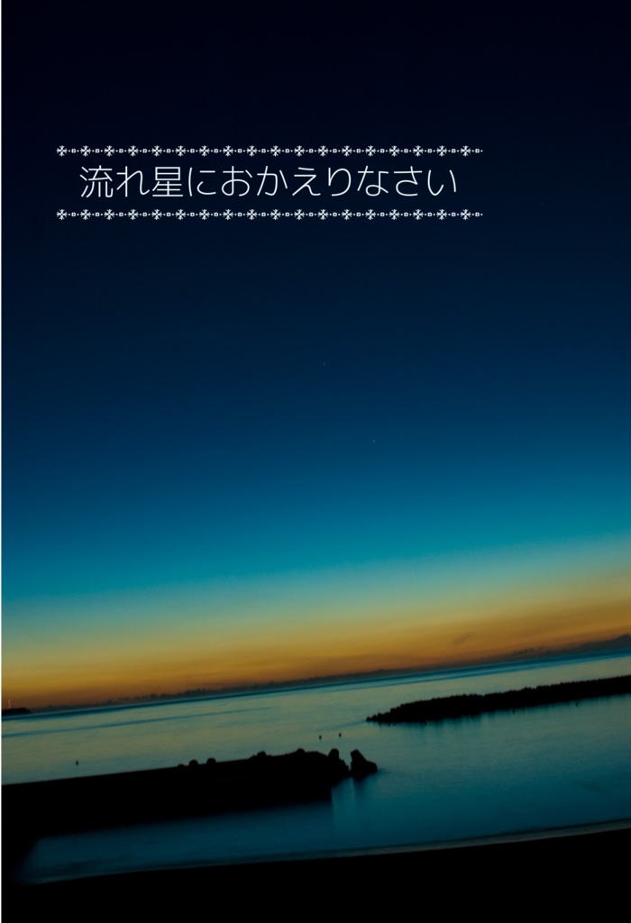 流れ星におかえりなさい