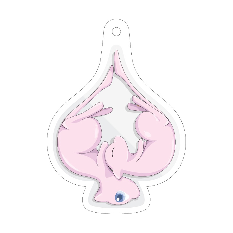 「Mew of Spades」ミュウのアクリルキーホル
