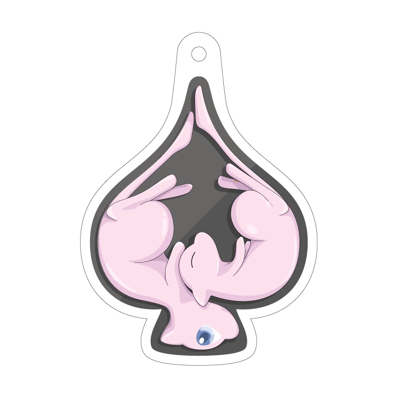 「Mew of Spades」ミュウのアクリルキーホル