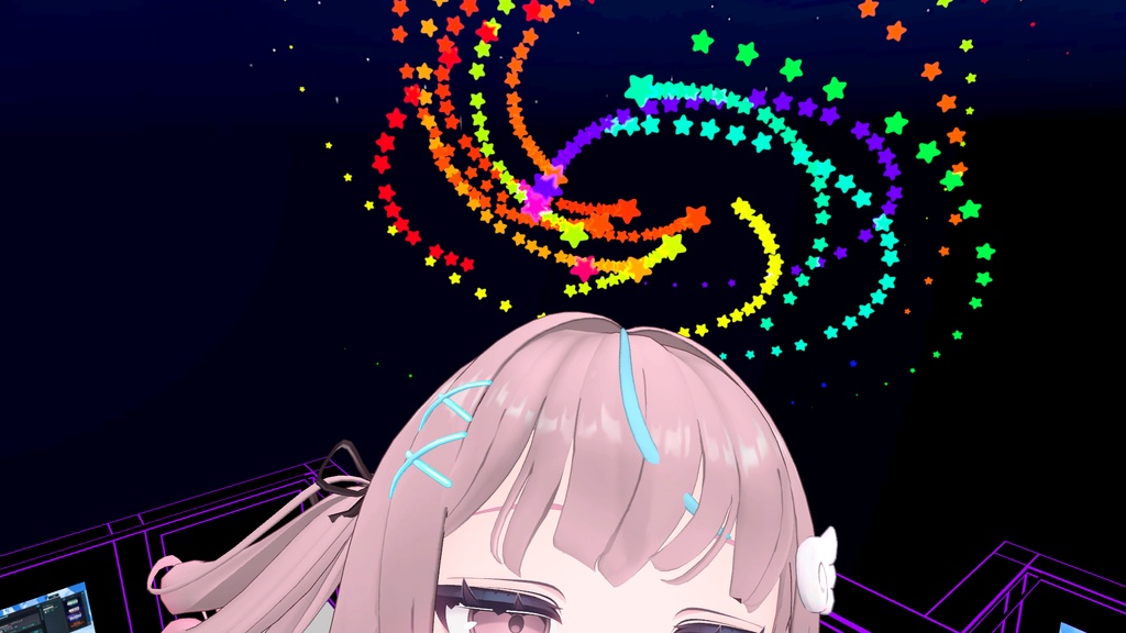 【VRC想定】ぐるぐるスターヘイロー / Guruguru Star Halo