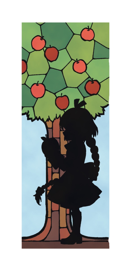 ステンドグラス風ブックマーカー＊白雪ちゃん