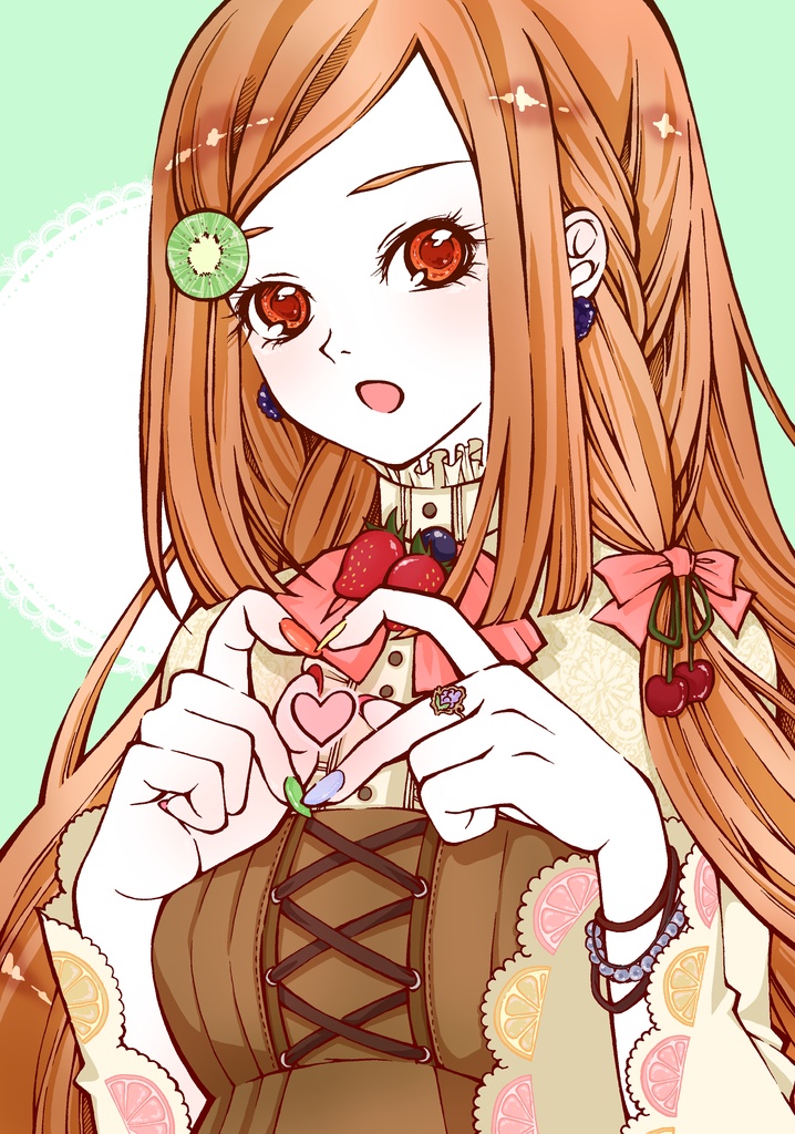 ポストカード＊フルーツタルト