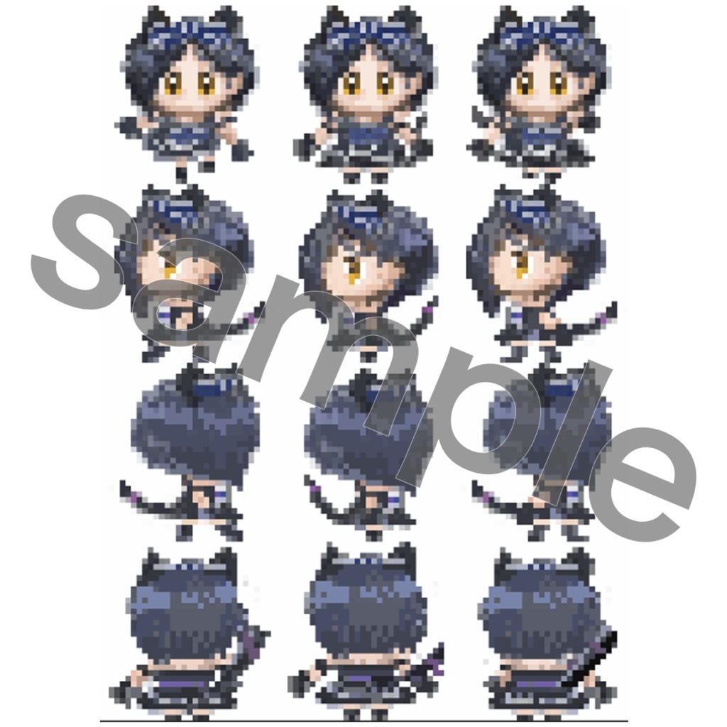 【ピクスクアバター】リンウェルネコ衣装