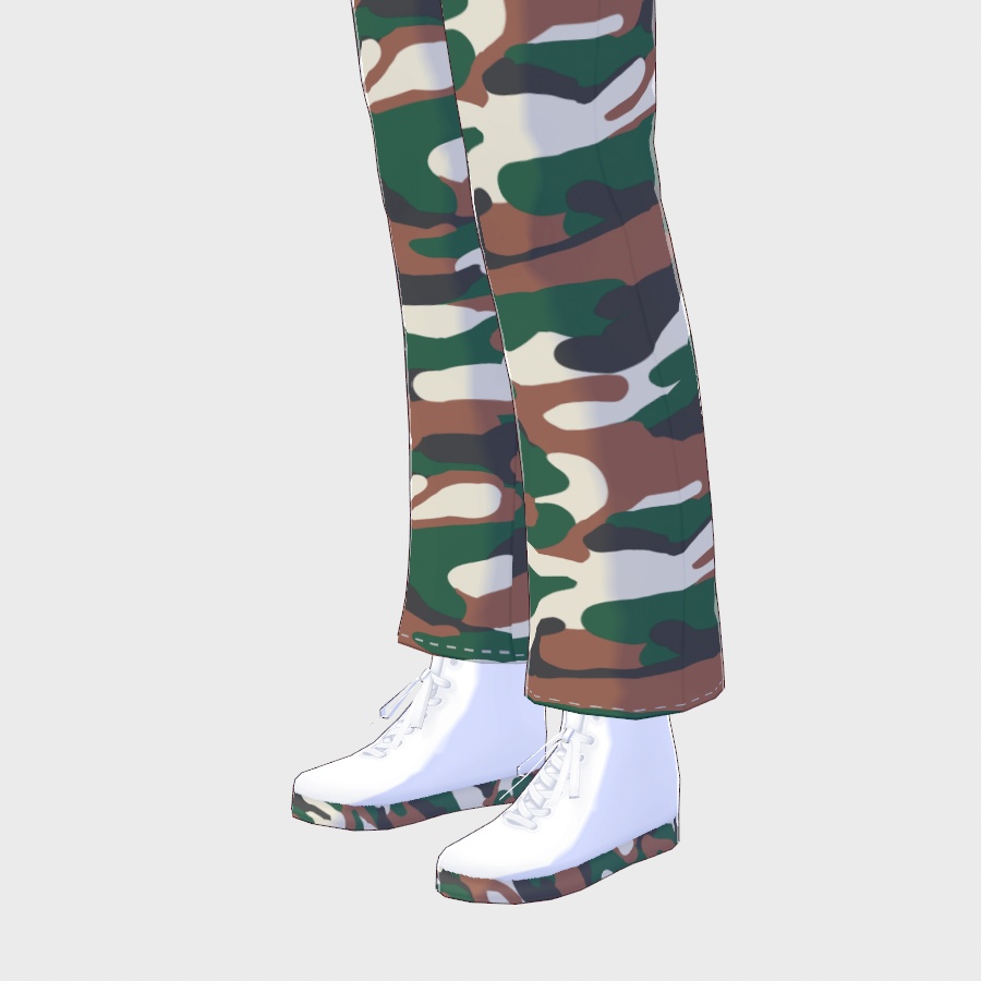 VRoid 迷彩サロペット