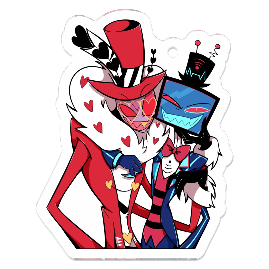 【HazbinHotel】アクリルキーホルダー　Valentino & Vox　 コーティングなし