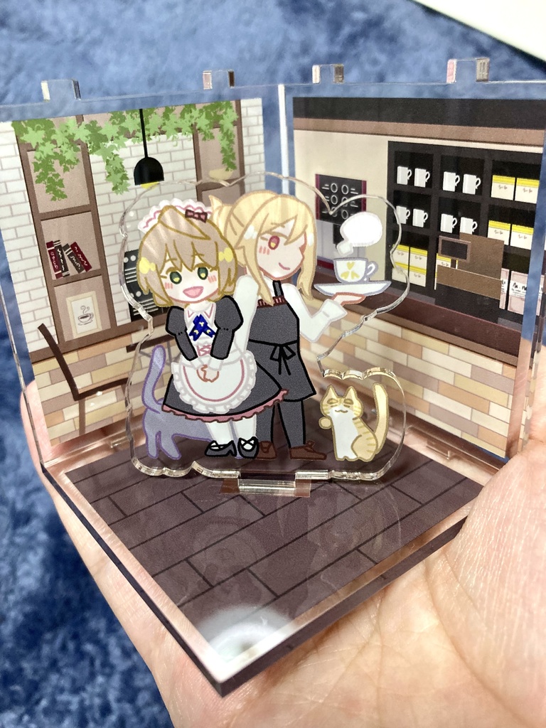 かおりおアクリルジオラマ(空猫珈琲店)