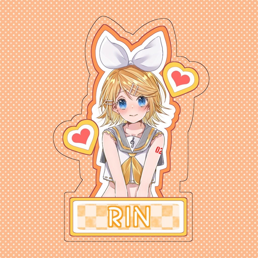 鏡音リンレンシール2枚セット