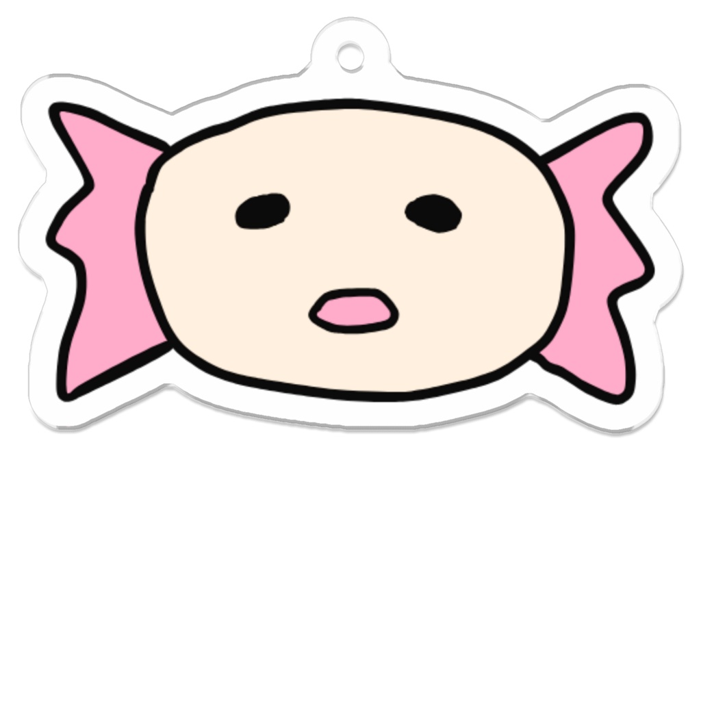 すなきさきのウーパールーパーアクリルキーホルダー(頭Ver.)