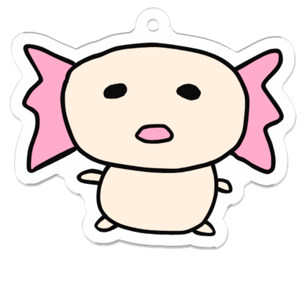 すなきさきのウーパールーパーアクリルキーホルダー